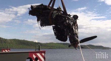 находка откриха останките изтребител дъното езеро русия