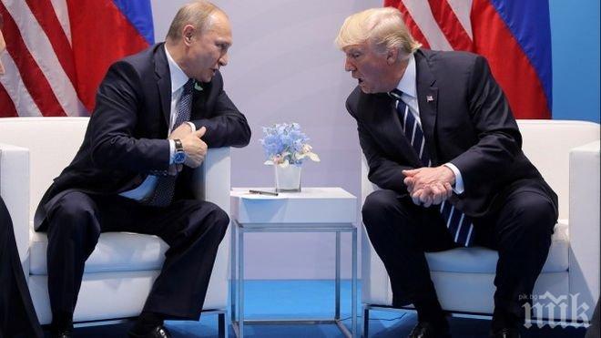 От Белия дом: Доналд Тръмп и Владимир Путин са обсъдили санкциите, свързани с предполагаемата руска намеса в президентските избори