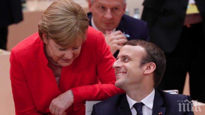 Макрон заподозря Германия, че се възползва от дисбаланса в еврозоната