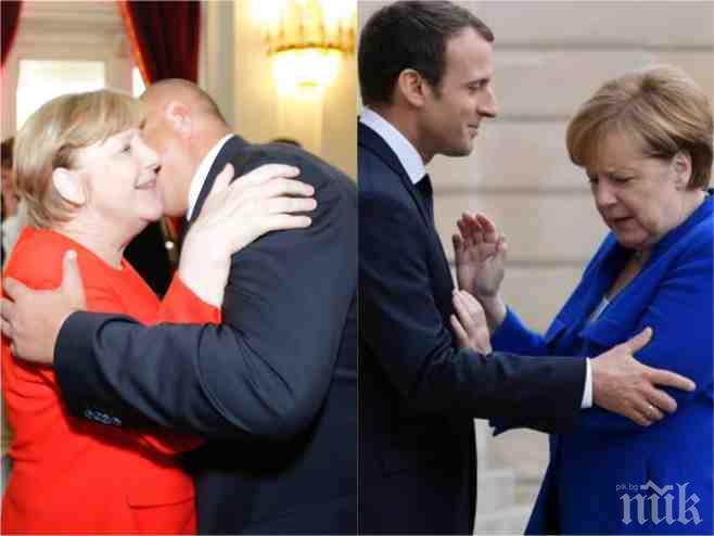ЕКСКЛУЗИВНО В ПИК! Меркел се радва на Борисов, а се цупи на Макрон (СНИМКИ)