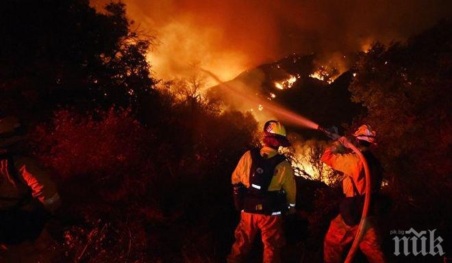 ИЗВЪНРЕДНО! 250 души се борят с големия пожар в Стара Кресна 