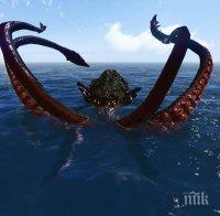 Уловиха гигантски калмар до бреговете на Пелопонес (СНИМКА)