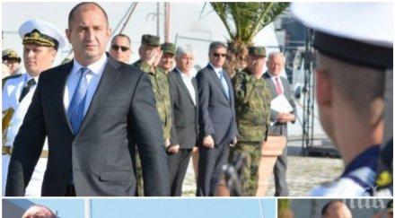 скандал моряците турски боен кораб отдадоха чест президента радев снимки