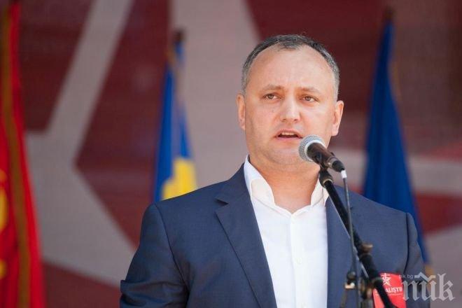 Гражданите на Молдова имат доверие на Игор Додон според социологическите проучвания