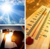 горещо жега захлупва температурите скачат градуса