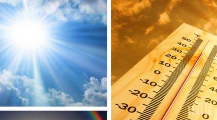 горещо жега захлупва температурите скачат градуса