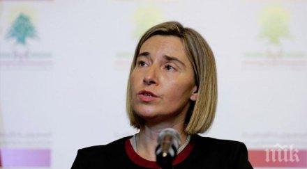 могерини предлага пълната подкрепа справянето последствията земетресението гърция