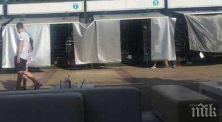 потрес търговци опънаха мушами чаршафи сергиите слънчака снимки