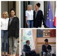 Визита! Френският президент обсъди с Риана образованието на децата от развиващите се страни