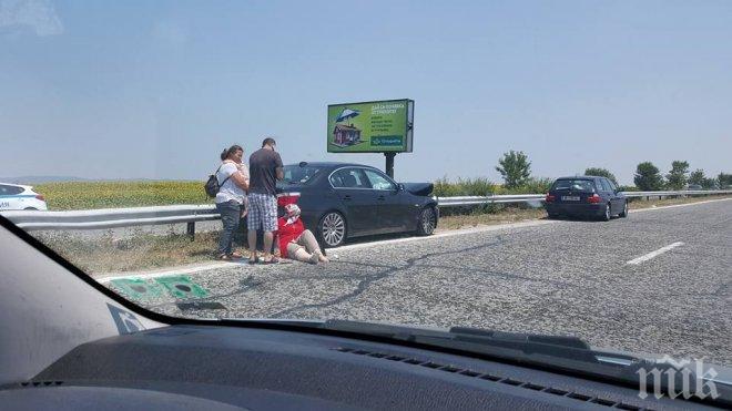 Страшно меле на магистрала Тракия! Четирима пострадаха в сблъсък между 3 коли