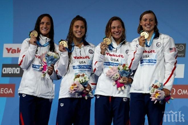 Триумф за САЩ на 4 по 200 метра свободен стил при жените