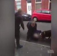 Екшън! Заподозрян захапа полицейско куче при арест (ВИДЕО) Екшън! Заподозрян захапа полицейско куче при арест (ВИДЕО)