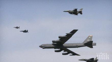 напрежение американски бомбардировачи предупредителни полети корейския полуостров
