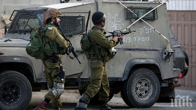 Акция! 15 предполагаеми терористи в района на Западния Бряг за били задържани от силите за сигурност на Израел