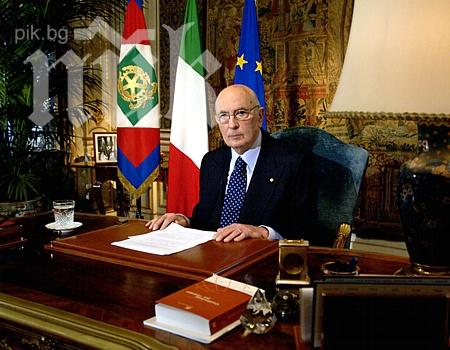 55% от италианците са зад преизбрания президент Джорджо Наполитано 