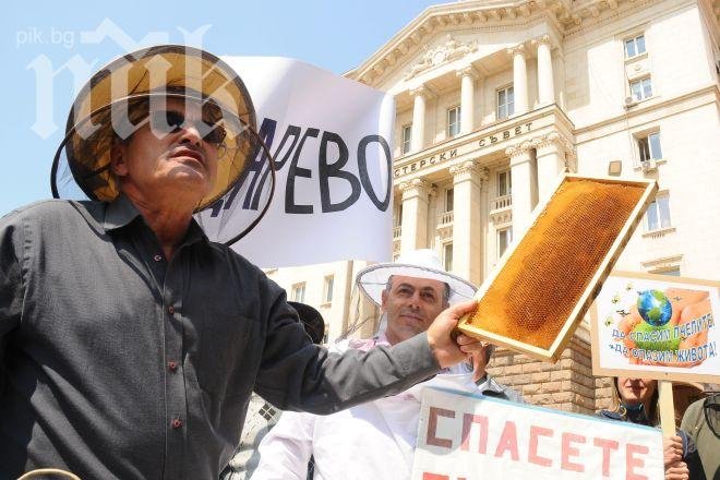 В протеста на пчеларите участва и Марин Райков