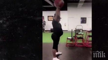 професионалистка серина уилямс тренира ата седмица бременността