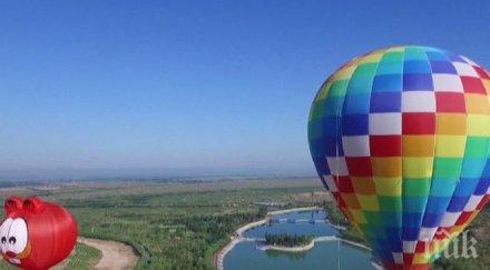 зрелищно китай проведе фестивал летящите балони