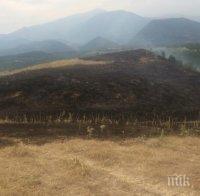 ОТ ПОСЛЕДНИТЕ МИНУТИ! Голям пожар избухна край Симитли