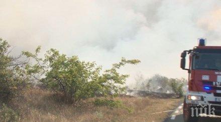 голяма помощ военни включиха гасенето пожара бургаско