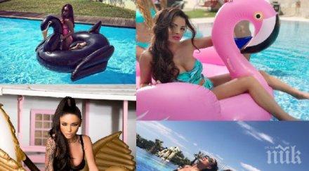 нова мода фолк певици яхнаха патки насред жегата