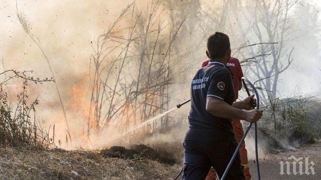 ПЛАМЪЦИ! Огромен пожар бушува край Прилеп