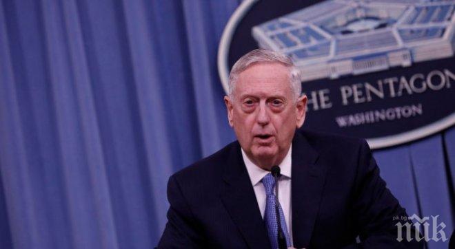 Шефът на Пентагона иска конфликтът със Северна Корея да се реши по дипломатически път