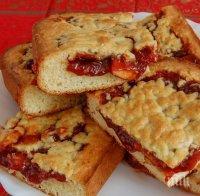 Кекс с конфитюр