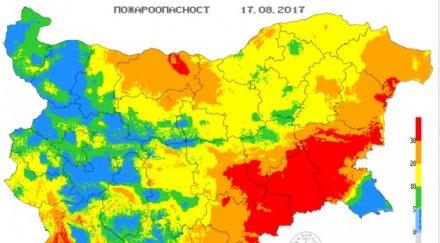 области опасността пожари голяма