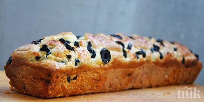 Бирен хляб с маслини