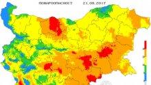 ВНИМАНИЕ! Екстремален индекс за пожари, 11 области са заплашени