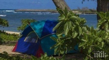 прошка арестуваха трима българи гърция опънали палатката халкидики