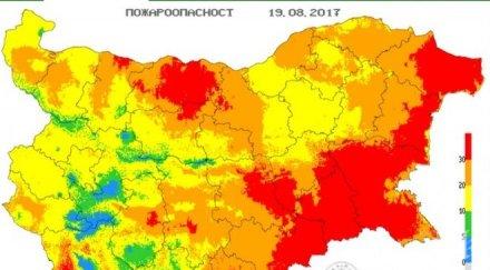 внимание области въведена високата степен опасност пожари