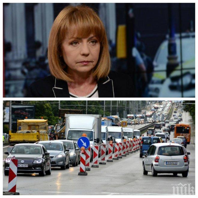 ЕКСКЛУЗИВНО В ПИК! Фандъкова излъга за Орлов мост! Ремонтът няма да приключи на 22 август - адските тапи продължават