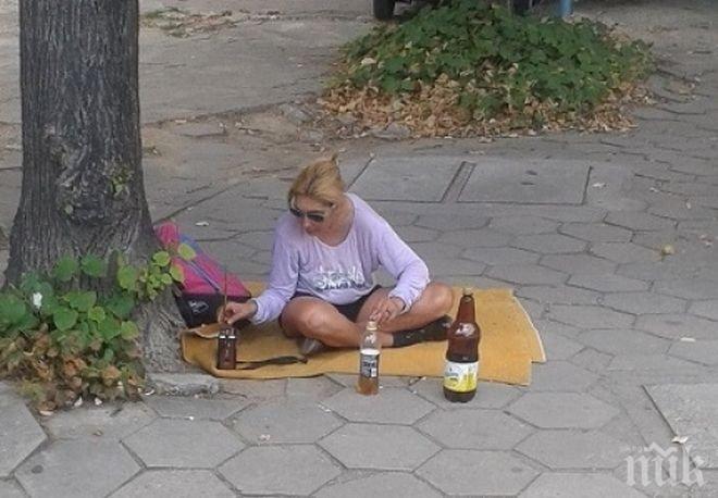 Блондинка събра очите на минувачите в Пловдив! Ето как