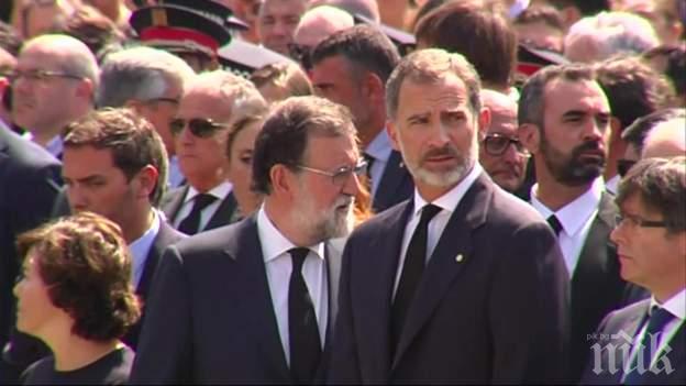 Испания застина в минута мълчание! Крал Фелипе VI е на мястото на трагедията
