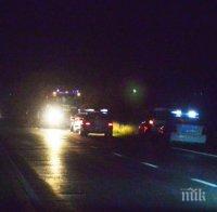 Румънски ТИР се запали на пътя за Русе