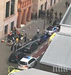 паника брюксел въоръжен нападна военни рани простреляли мигновено видео снимки