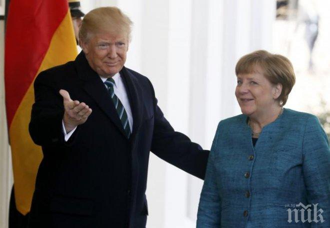 Меркел насмете Тръмп: Ще направите САЩ незначителна държава!