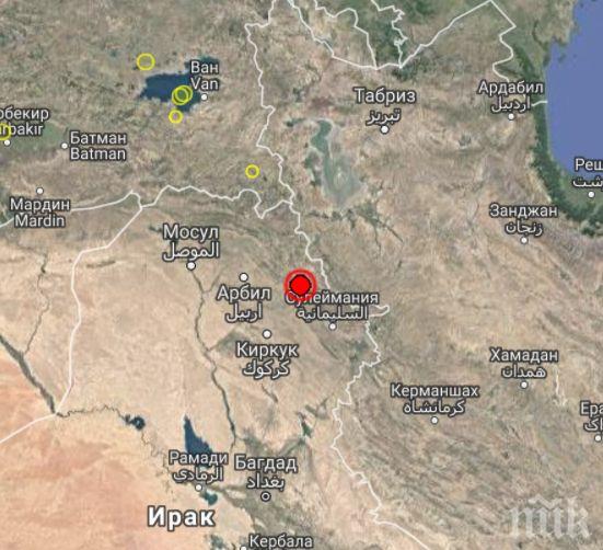 СИЛЕН ТРУС! 5,6 по Рихтер разлюля границата между Иран и Ирак