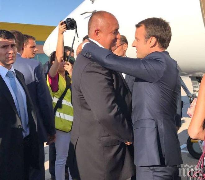 Борисов изпрати Еманюел Макрон (СНИМКИ)