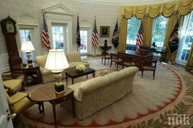 ПЪЛНА ПРОМЯНА! Тръмп смени тапетите в Белия дом