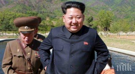 лидерът северна корея ким чен ракетното изпитание япония първата стъпка сдържането гуам