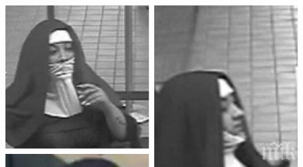 екшън жени преоблечени монахини опитаха оберат банка пенсилвания