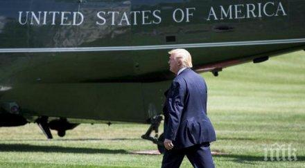 тръмп приземи пострадалия урагана град