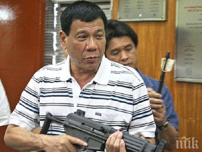 Президентът на Филипините разреши на полицията да разстрелва „идиотите“, които се съпротивляват при арест
