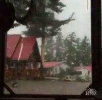 Шокиращо ВИДЕО! Мълния удари къща в Канада