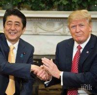 Тръмп и Шиндзо Абе разговаряха два пъти заради ядрените опити на Северна Корея