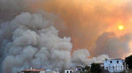 бърза реакция овладяха пожара гръцкия остров самос