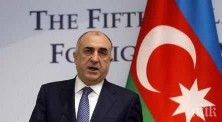 външният министър азербайджан присъствието въоръжените сили армения азербайджан препятствието разрешаване конфликта